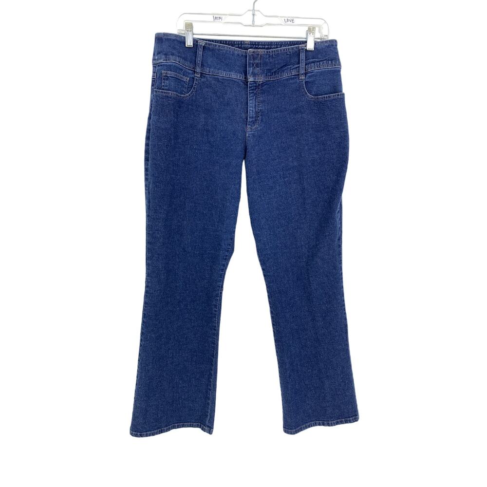 Vintage Y2K Jeans Womens Sz 34" Flare Leg Medium Wash Denim
